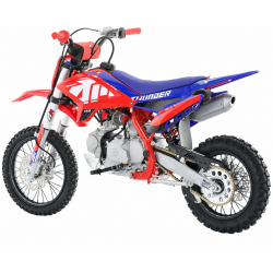 110cc RFN Racing&trade; Thunder Pro Semi Auto Pit Bike 14/12" - Red & Blue