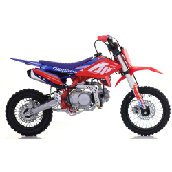110cc RFN Racing&trade; Thunder Pro Semi Auto Pit Bike 14/12" - Red & Blue
