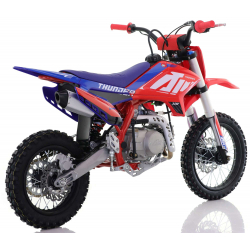 110cc RFN Racing&trade; Thunder Pro Semi Auto Pit Bike 14/12" - Red & Blue