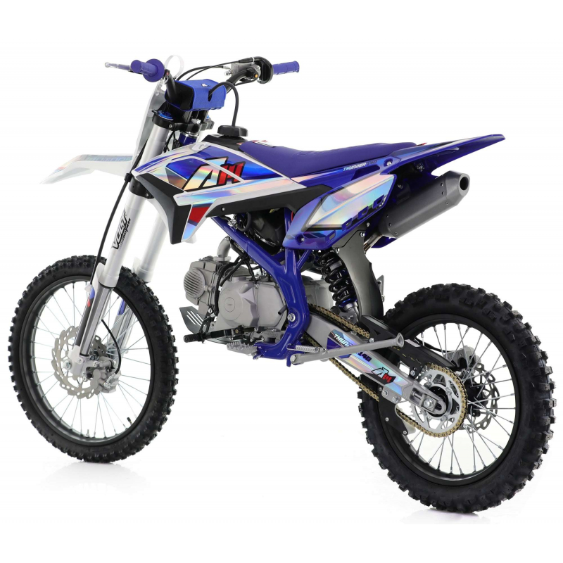 140cc RFN Thunder Dirt Bike - XL Wheel - 19"/16" - Blue