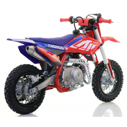 70cc RFN Racing&trade; Thunder Fully Auto Pit Bike 12/10" - Red & Blue