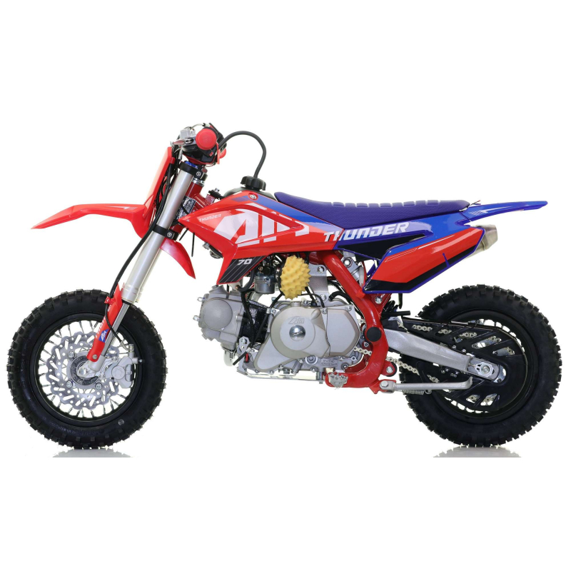 70cc RFN Racing&trade; Thunder Fully Auto Pit Bike 12/10" - Red & Blue