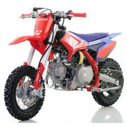 70cc RFN Racing&trade; Thunder Fully Auto Pit Bike 12/10" - Red & Blue