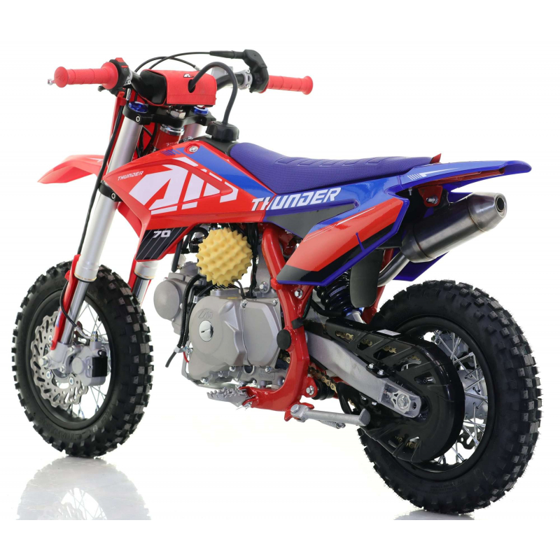 70cc RFN Racing&trade; Thunder Fully Auto Pit Bike 12/10" - Red & Blue