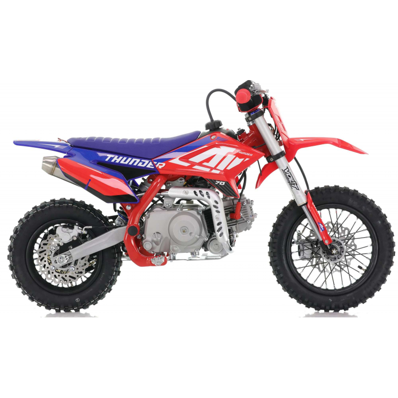 70cc RFN Racing&trade; Thunder Fully Auto Pit Bike 12/10" - Red & Blue