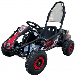 Black 100cc Mud Monster Kids Petrol Go Kart