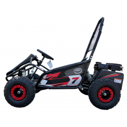 Black 100cc Mud Monster Kids Petrol Go Kart