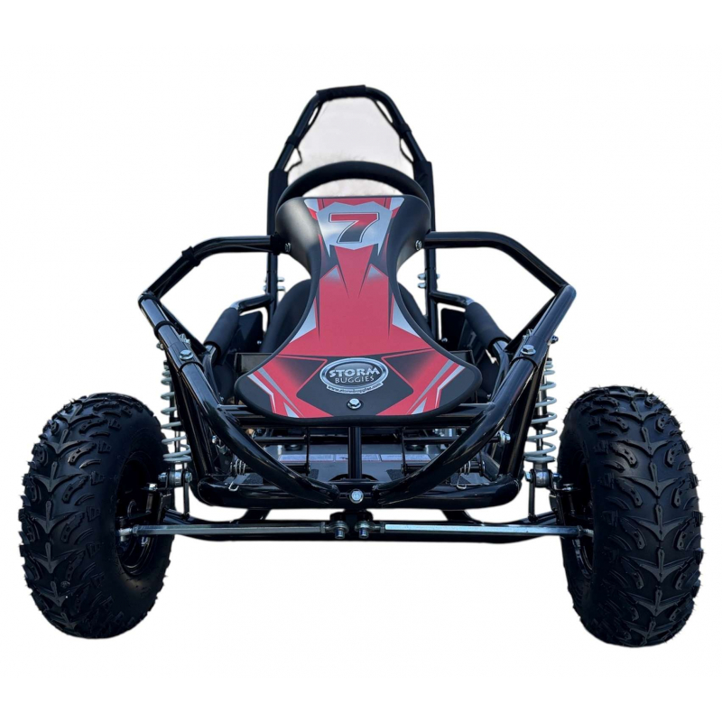 Black 100cc Mud Monster Kids Petrol Go Kart