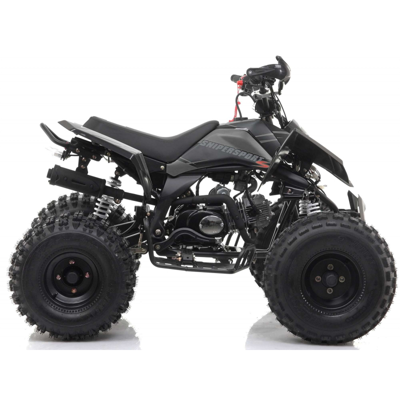 Grey 120cc Sniper Pro Kids Quadbike - Fully Auto - With Reverse
