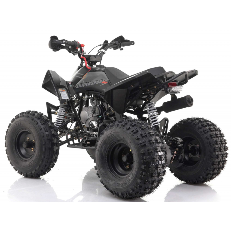 Grey 120cc Sniper Pro Kids Quadbike - Fully Auto - With Reverse