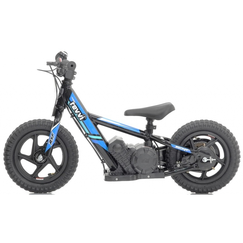 Kids 100w Electric Balance Bike - Revvi Twelve - Blue