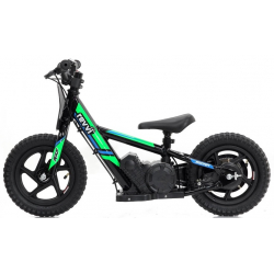 Kids 100w Electric Balance Bike - Revvi Twelve - Green