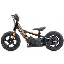 Kids 100w Electric Balance Bike - Revvi Twelve - Orange