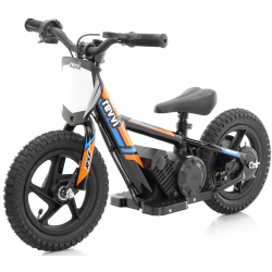 Kids 100w Electric Balance Bike - Revvi Twelve - Orange