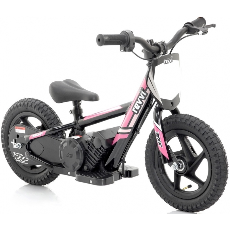 Kids 100w Electric Balance Bike - Revvi Twelve - Pink