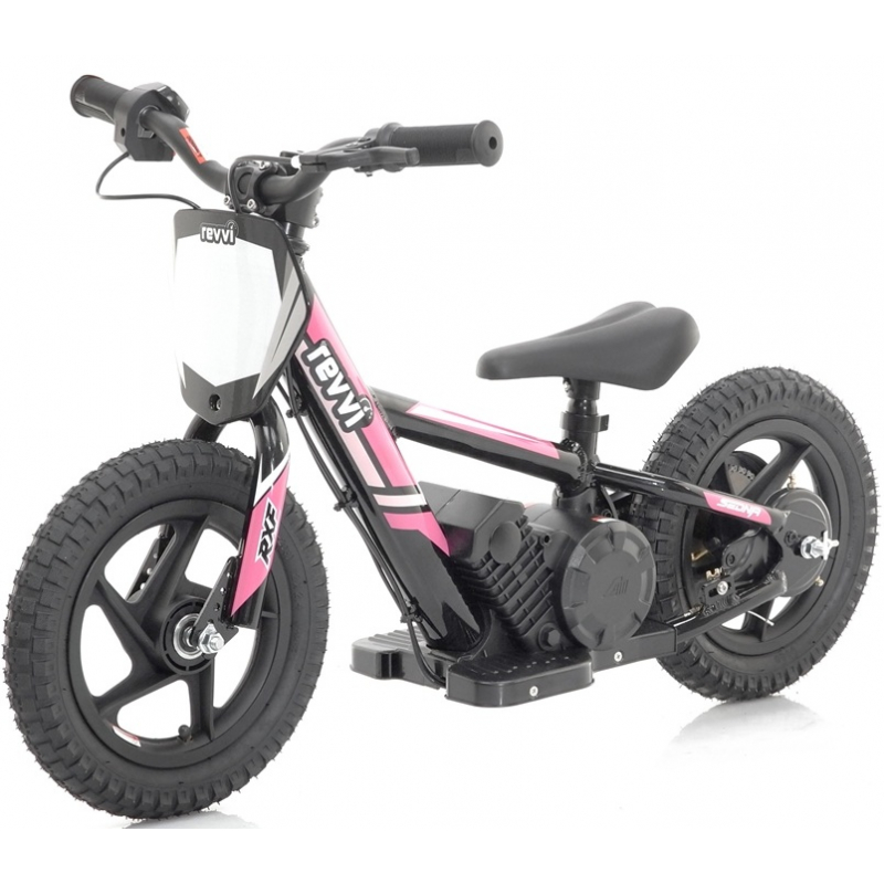 Kids 100w Electric Balance Bike - Revvi Twelve - Pink