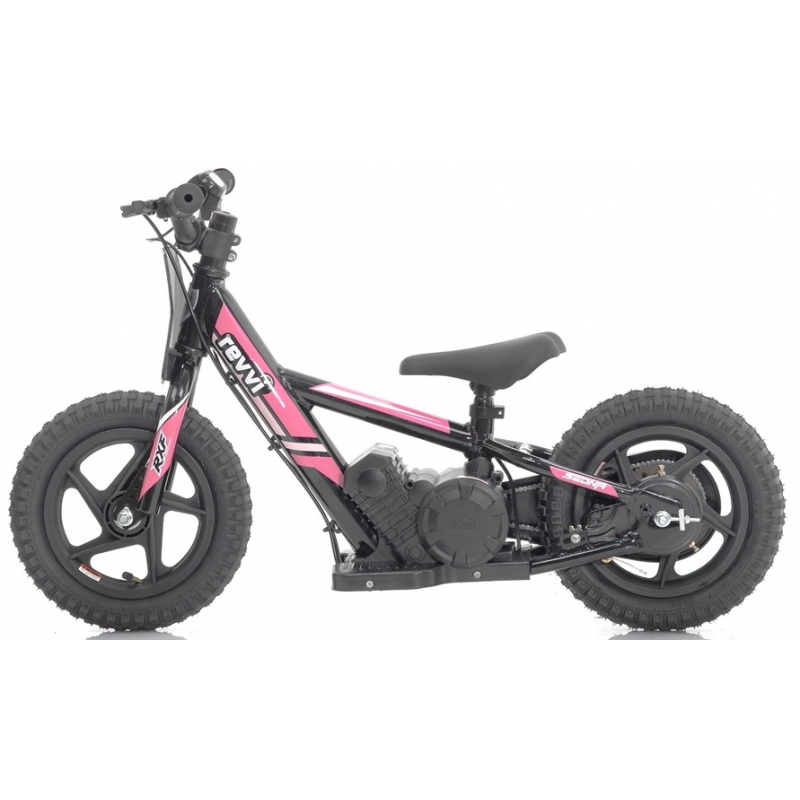 Kids 100w Electric Balance Bike - Revvi Twelve - Pink
