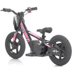 Kids 100w Electric Balance Bike - Revvi Twelve - Pink