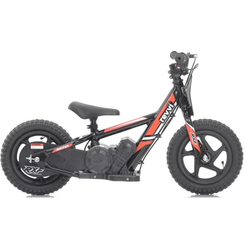 Kids 100w Electric Balance Bike - Revvi Twelve - Red