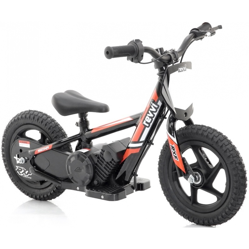 Kids 100w Electric Balance Bike - Revvi Twelve - Red