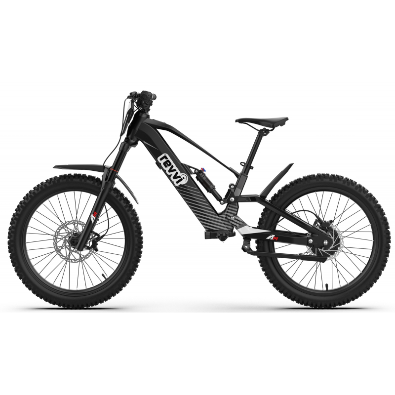 Kids 1500w 48v Electric Balance Bike - Revvi 24" - Black