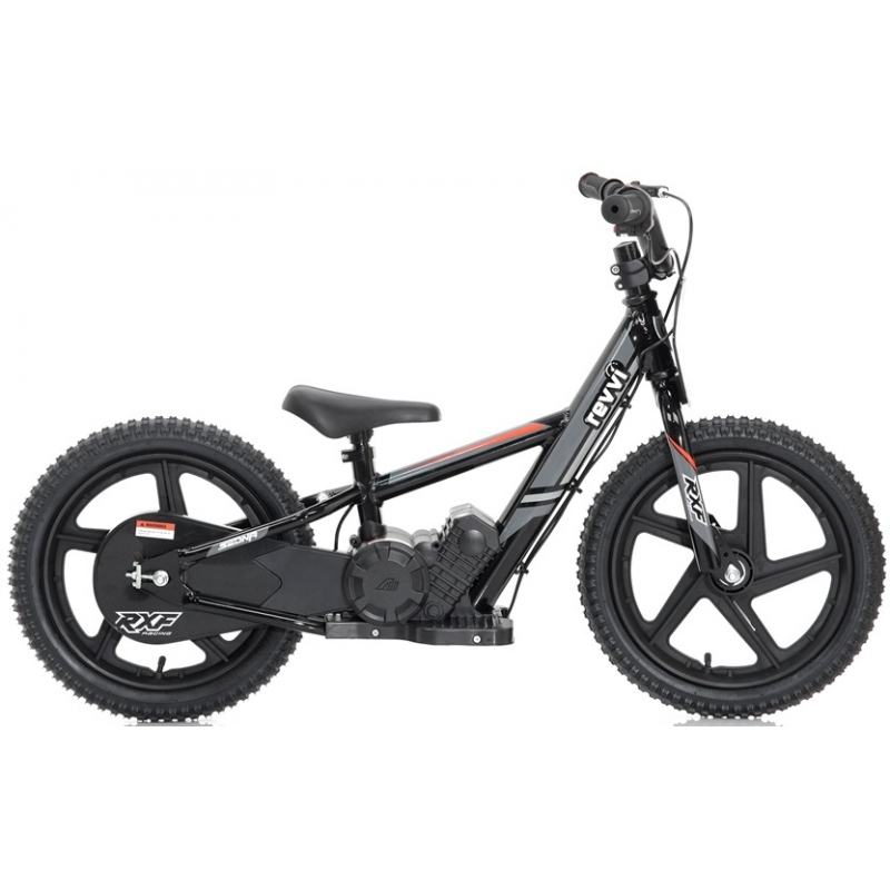 Kids 170w Electric Balance Bike - Revvi Sixteen - Black