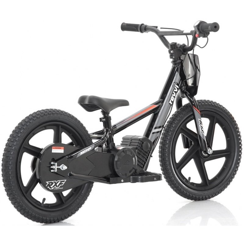 Kids 170w Electric Balance Bike - Revvi Sixteen - Black