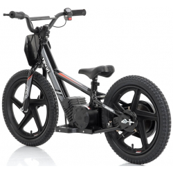 Kids 170w Electric Balance Bike - Revvi Sixteen - Black