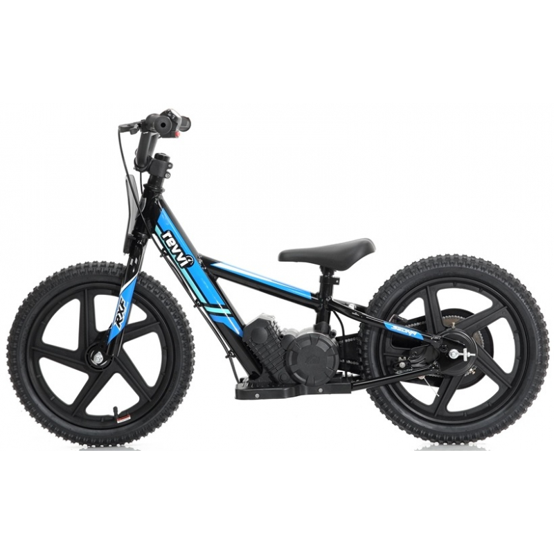 Kids 170w Electric Balance Bike - Revvi Sixteen - Blue