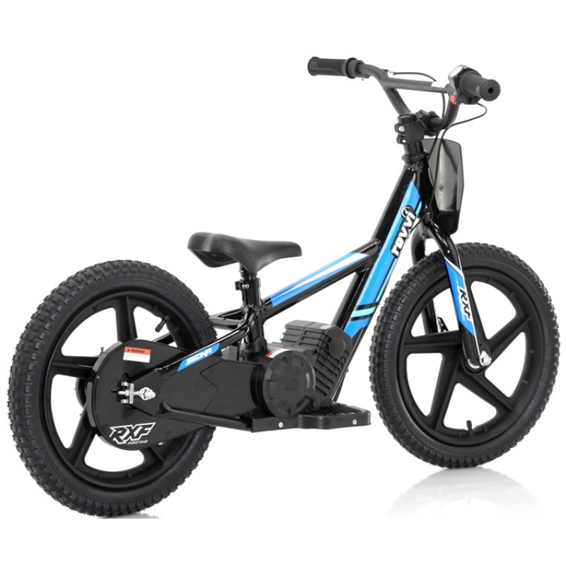 Kids 170w Electric Balance Bike - Revvi Sixteen - Blue