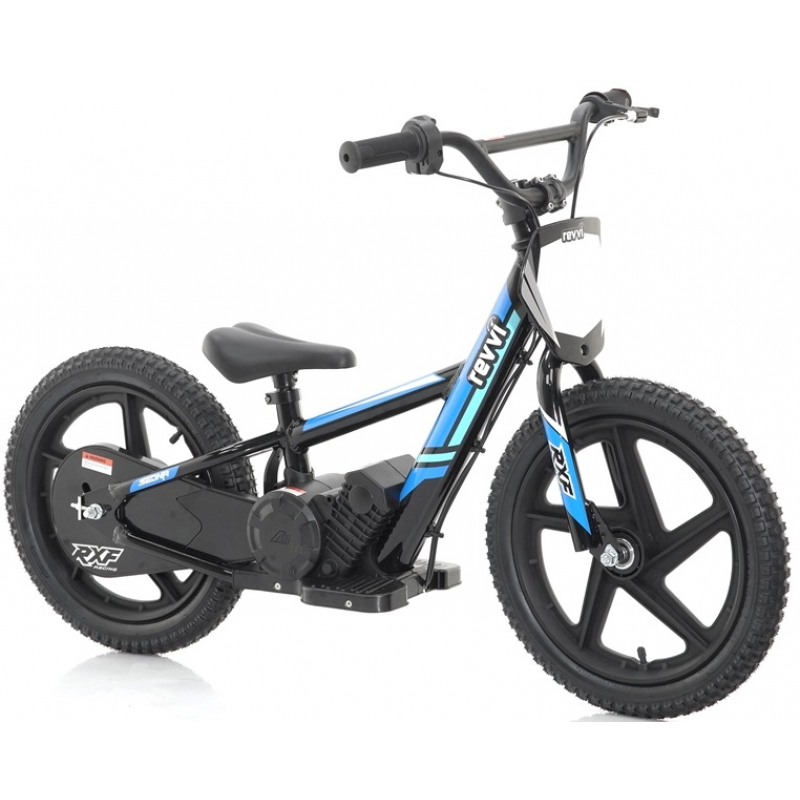 Kids 170w Electric Balance Bike - Revvi Sixteen - Blue