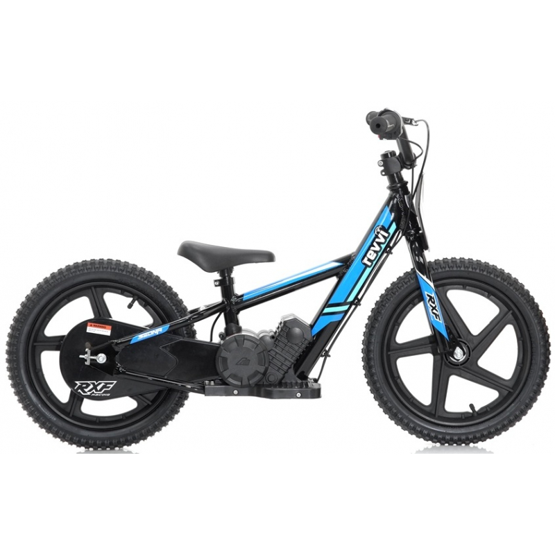 Kids 170w Electric Balance Bike - Revvi Sixteen - Blue