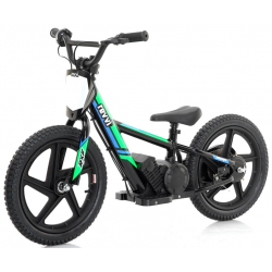 Kids 170w Electric Balance Bike - Revvi Sixteen - Green