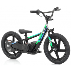 Kids 170w Electric Balance Bike - Revvi Sixteen - Green
