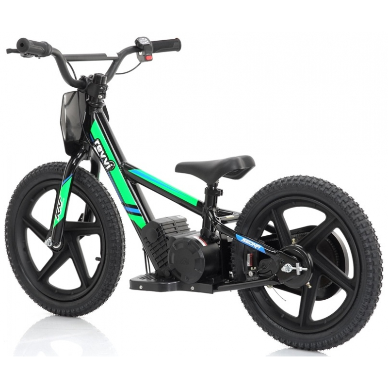 Kids 170w Electric Balance Bike - Revvi Sixteen - Green