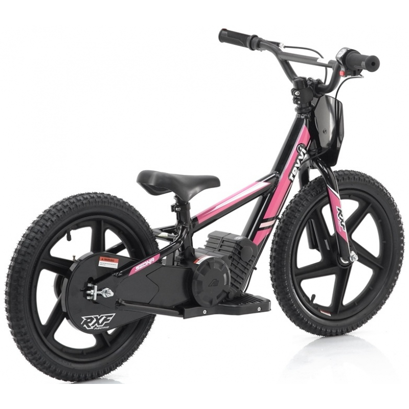 Kids 170w Electric Balance Bike - Revvi Sixteen - Pink