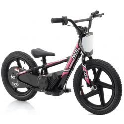 Kids 170w Electric Balance Bike - Revvi Sixteen - Pink