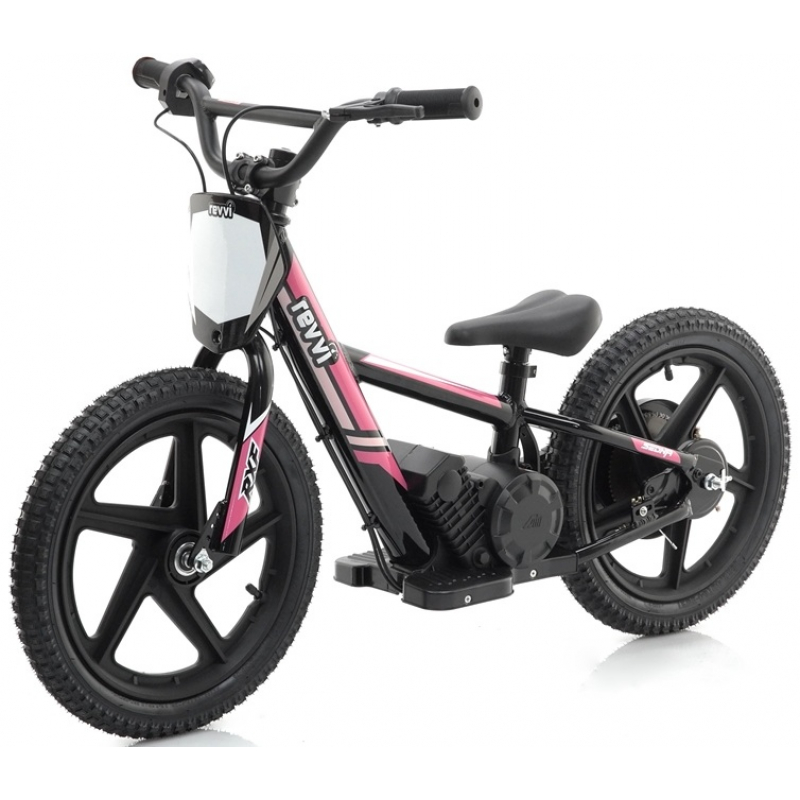 Kids 170w Electric Balance Bike - Revvi Sixteen - Pink