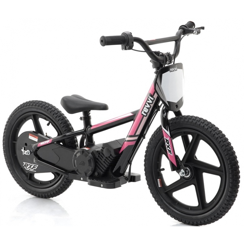 Kids 170w Electric Balance Bike - Revvi Sixteen - Pink