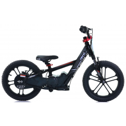 Kids 250w Electric Balance Bike - Revvi Sixteen Plus - Black