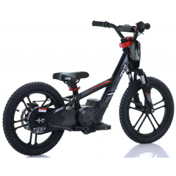 Kids 250w Electric Balance Bike - Revvi Sixteen Plus - Black