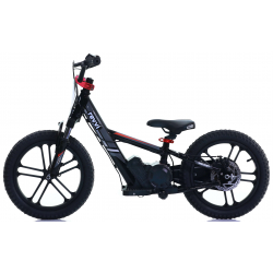 Kids 250w Electric Balance Bike - Revvi Sixteen Plus - Black