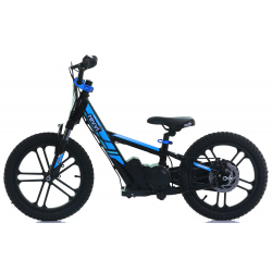 Kids 250w Electric Balance Bike - Revvi Sixteen Plus - Blue