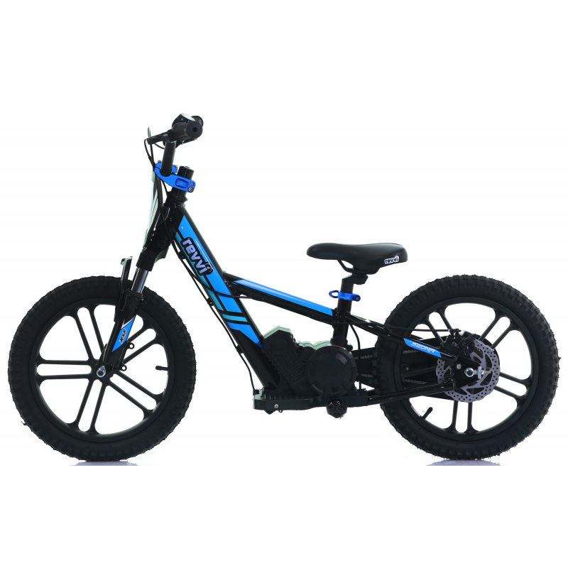 Kids 250w Electric Balance Bike - Revvi Sixteen Plus - Blue