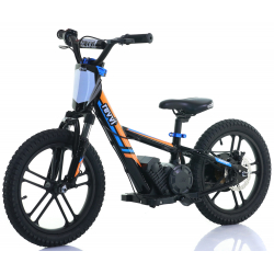 Kids 250w Electric Balance Bike - Revvi Sixteen Plus - Orange