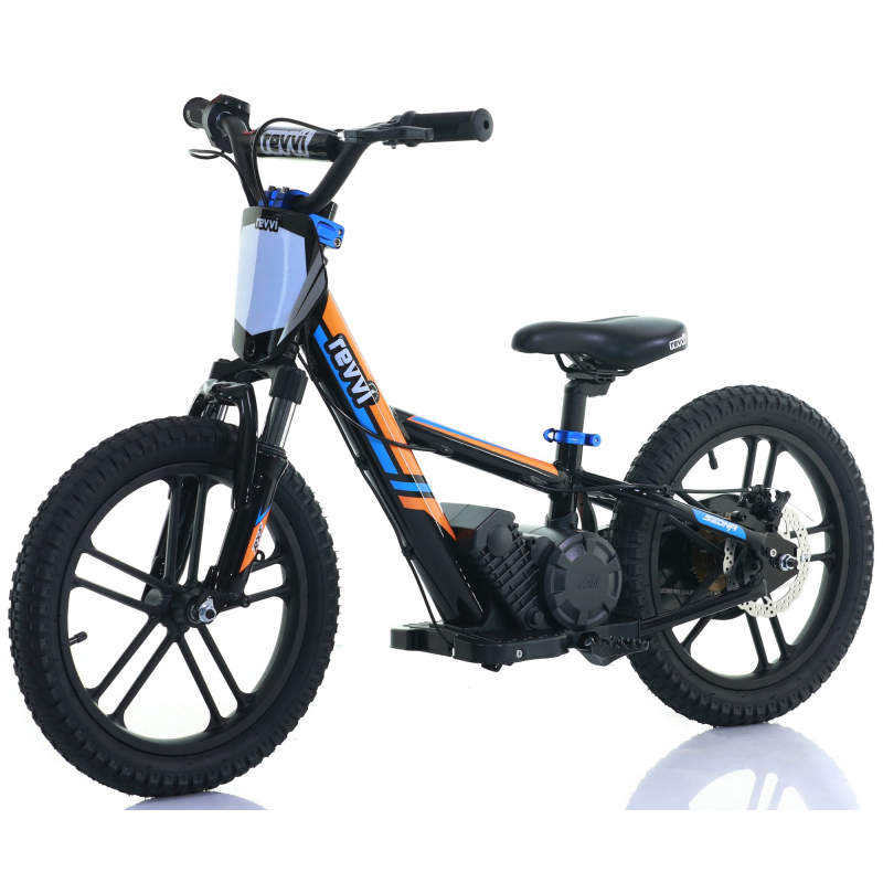 Kids 250w Electric Balance Bike - Revvi Sixteen Plus - Orange