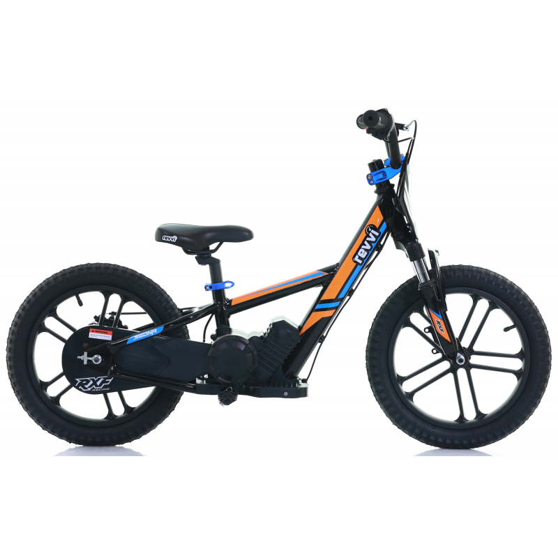 Kids 250w Electric Balance Bike - Revvi Sixteen Plus - Orange