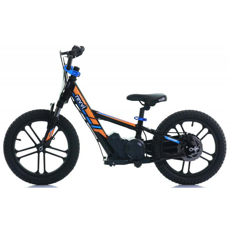 Kids 250w Electric Balance Bike - Revvi Sixteen Plus - Orange