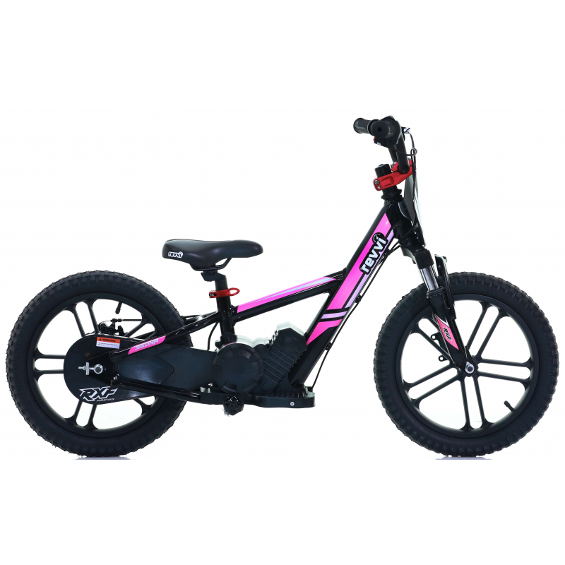 Kids 250w Electric Balance Bike - Revvi Sixteen Plus - Pink