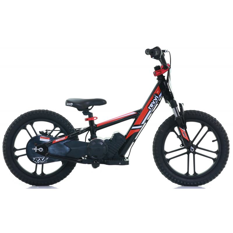 Kids 250w Electric Balance Bike - Revvi Sixteen Plus - Red